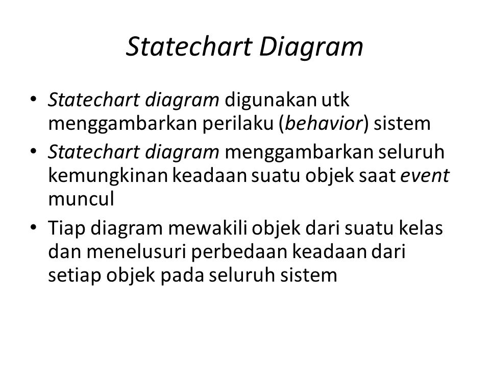 Perbedaan statechart dan activity diagram